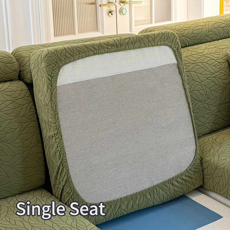 Чехол для дивана из жаккардовой ткани, растяжимый и стойкий к пятнам, универсальный размер для всех сезонов, нескользящий чехол для дивана для домашнего декора.