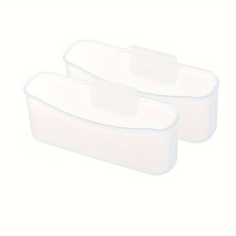 2 ta devorga o'rnatiladigan muzlatgich saqlash qutilari to'plami, ziravor paketlari va kichik narsalar uchun shaffof osma tashkilotchi, plastikdan tayyorlangan, oziq-ovqat bilan aloqa qilish uchun xavfsiz