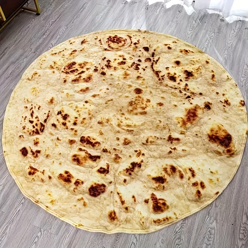 Manta de felpa con estampado de panqueques mexicanos para sofá, cama y viajes