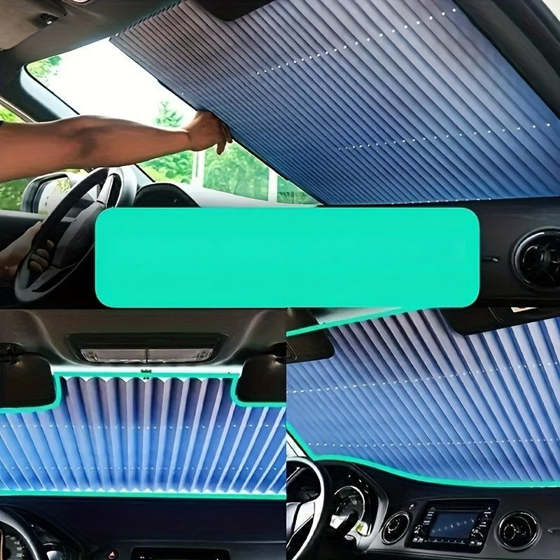 Car Sunshade Foldable Aluminum Blackout UV Resistant Heat Insulating