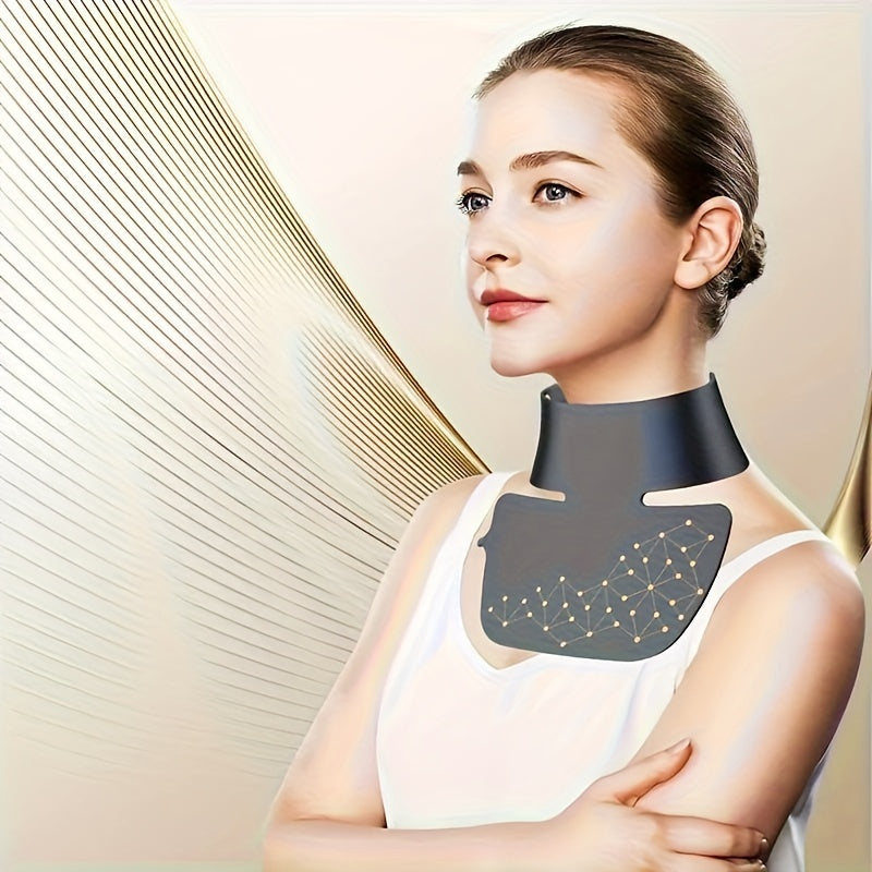 LED Neck Mask with Multi-Color Light Therapy Rechargeable Battery