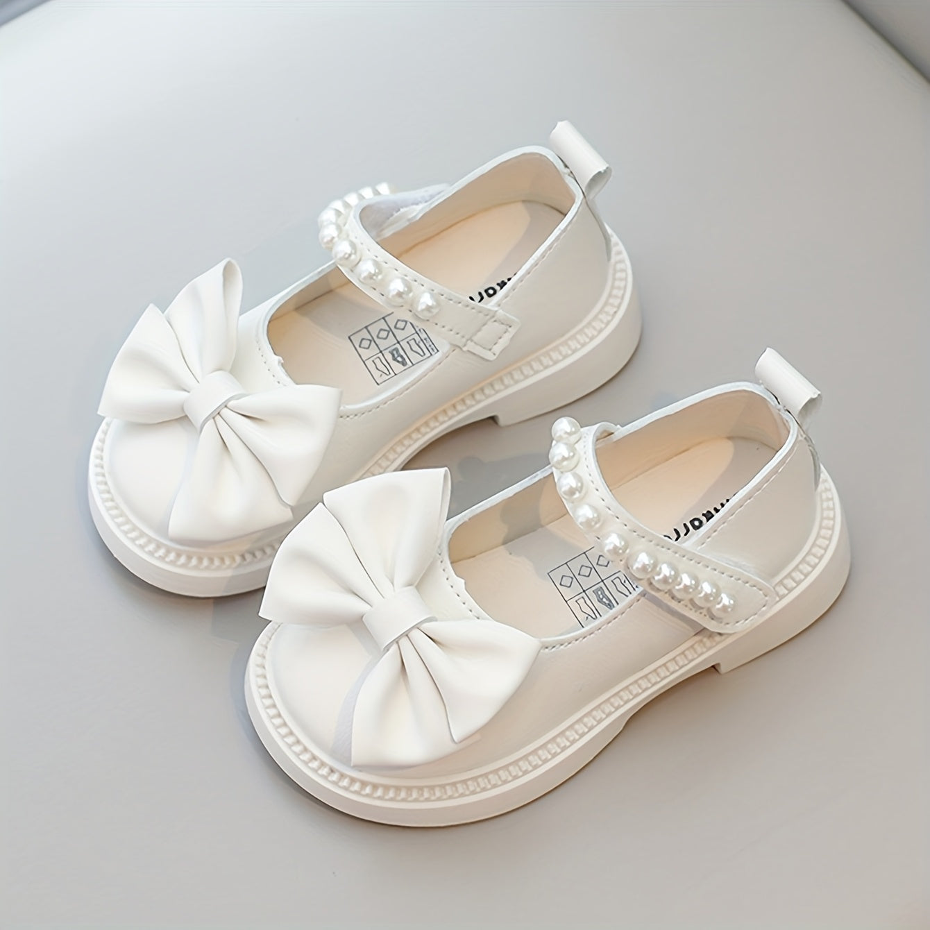 Детские туфли-бантики с бабочками и геометрическим узором, легкая дышащая резиновая подошва