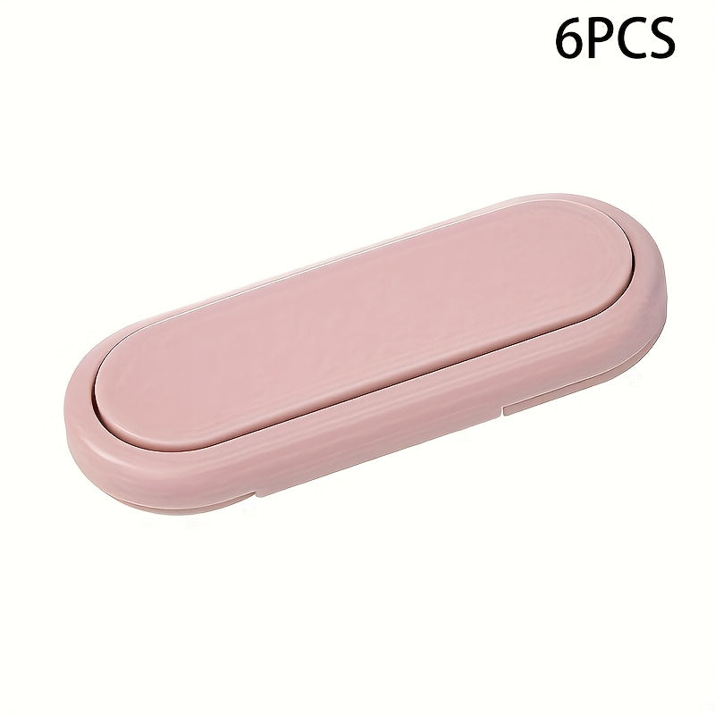 6 ta bolalar xavfsizlik qulflari to'plami, BPAsiz plastmassa, oq kabinet va shkaf qulflari bolalar uchun