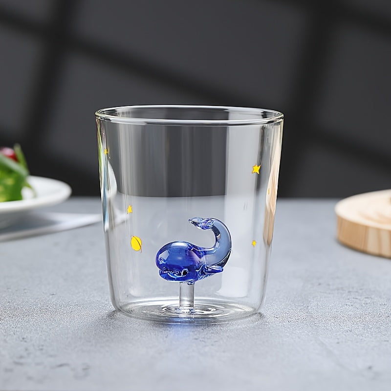 3D Animal Inside Heat Resistant Glass Mug 350ml for Hot and Cold Drinks