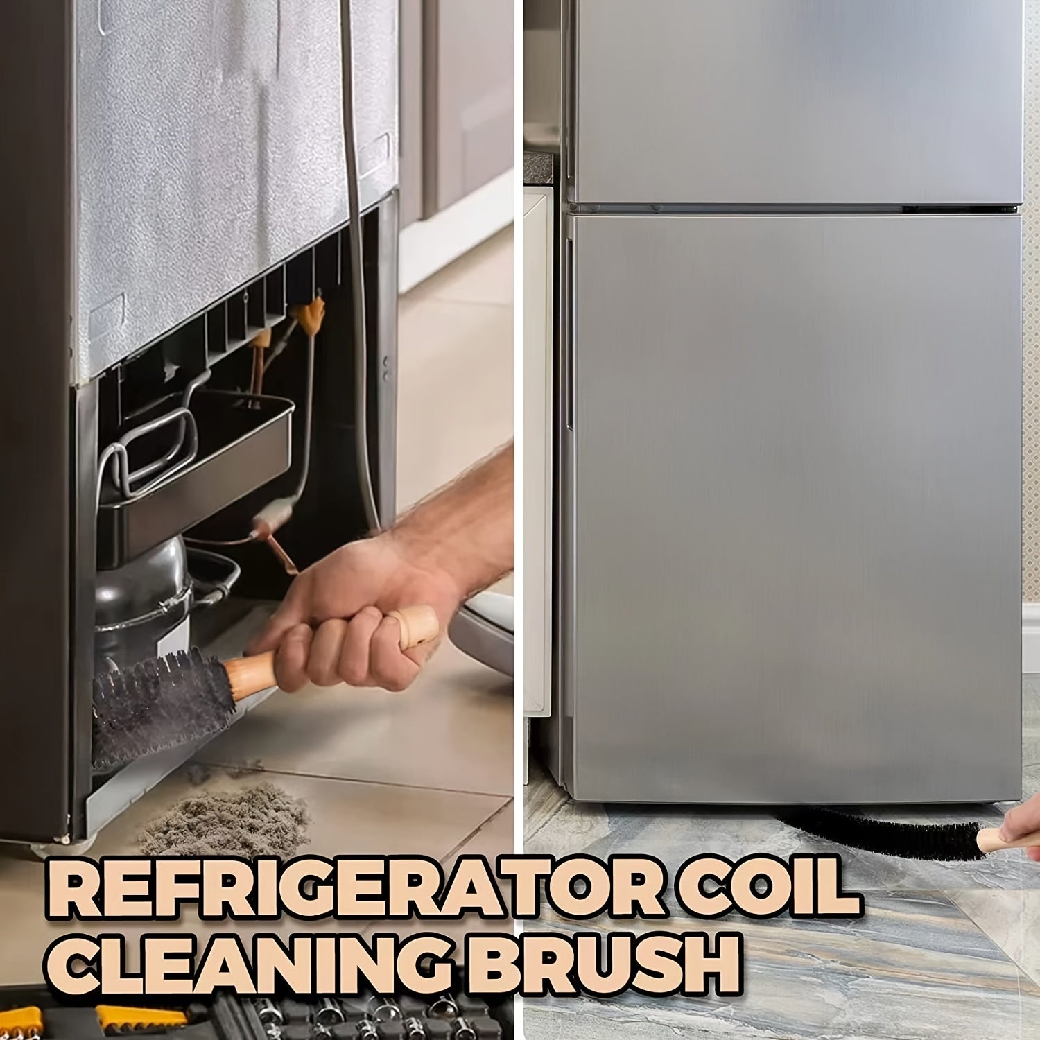 Uzun cho'tka bilan moslashuvchan quritgich ventilini tozalash uchun to'plam