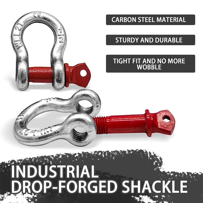 Juego de cuerda de remolque para SUV todo terreno de alta resistencia con ganchos en U y bolsa de almacenamiento, capacidad de 33,000 g