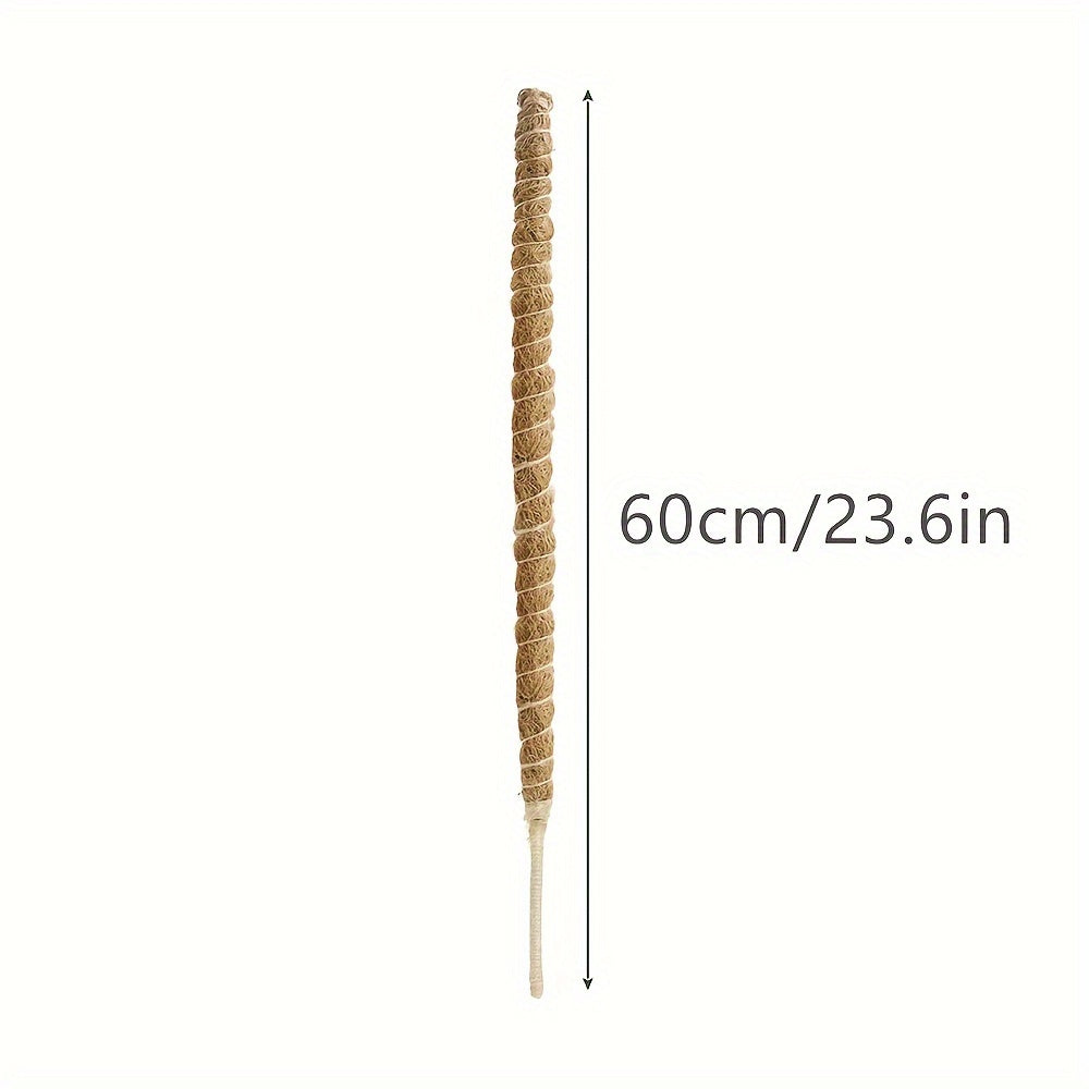 Set of Two Flexible Indoor Plant Support Poles for Climbing Plants