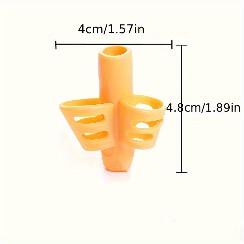 Herramienta de escritura de silicona de dos dedos para niños, color mezclado, ayuda para estudiar, regalo de Ramadán