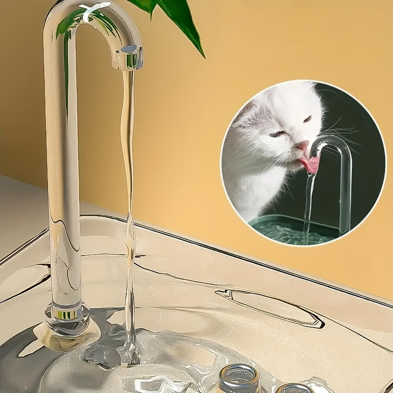 1.5L USB Cat Water Fountain with Filter and Faucet Kit