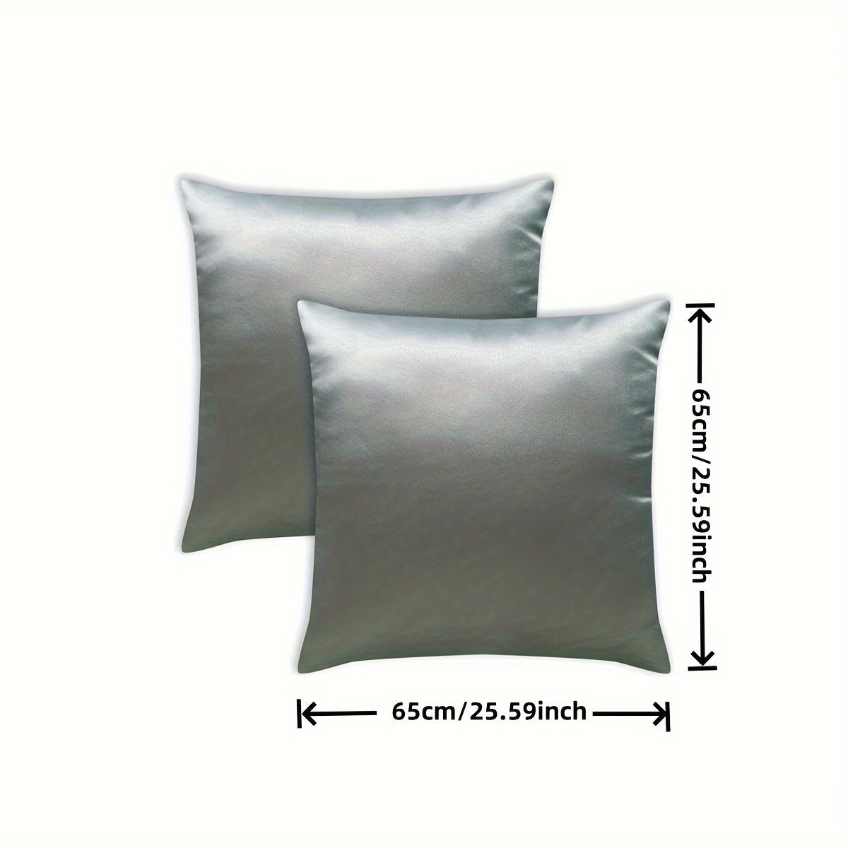 Set of 2 Satin Pillowcases in Multiple Colors Soft Airy Envelope Closure