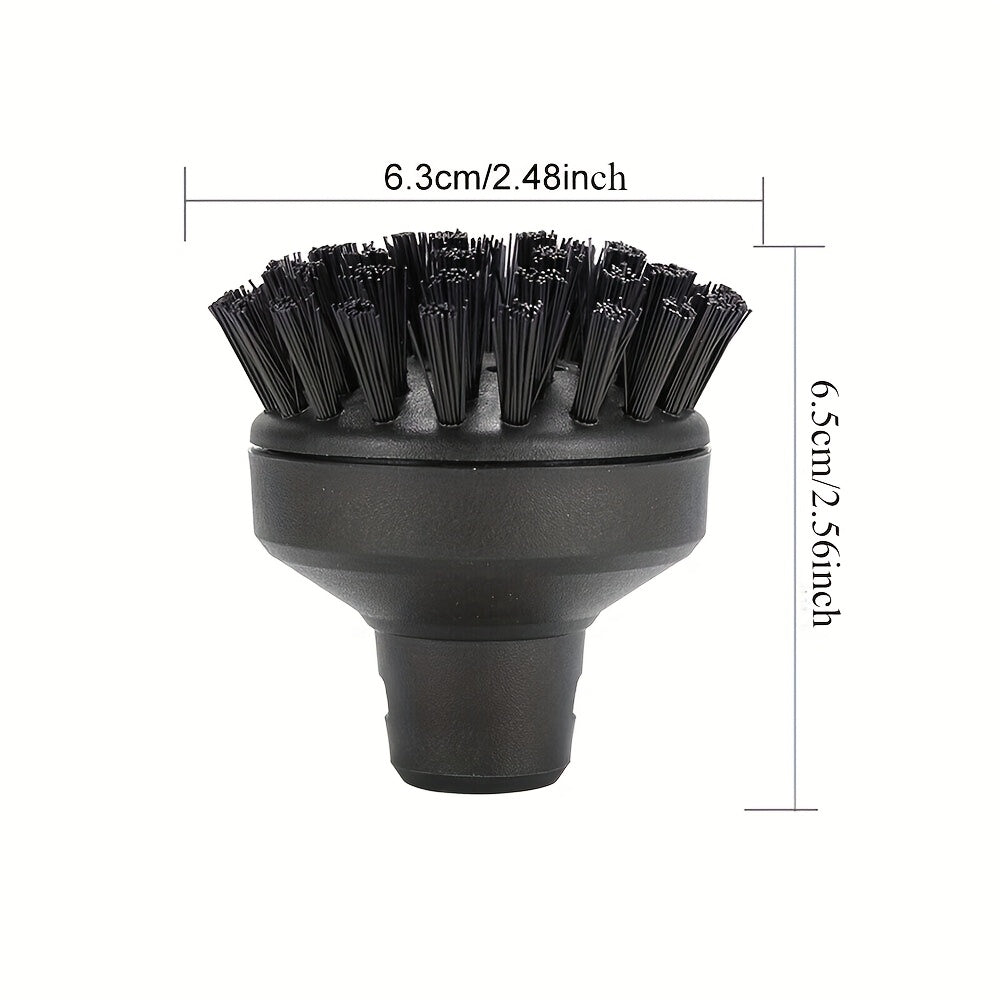 6 Pack Round Brush Nozzles for Steam Cleaners Compatible with Karcher SC1 SC4
