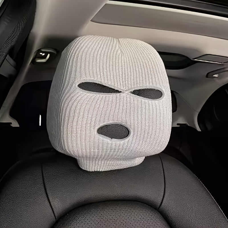 Unisex avtomobil o‘rindigi boshqapi qopqog‘i, fleece, qora va oq, to‘ldirishsiz