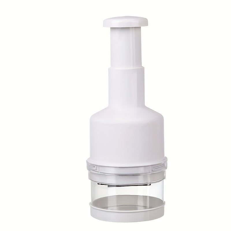 Stainless Steel Manual Garlic Press and Food Chopper for Vegetables