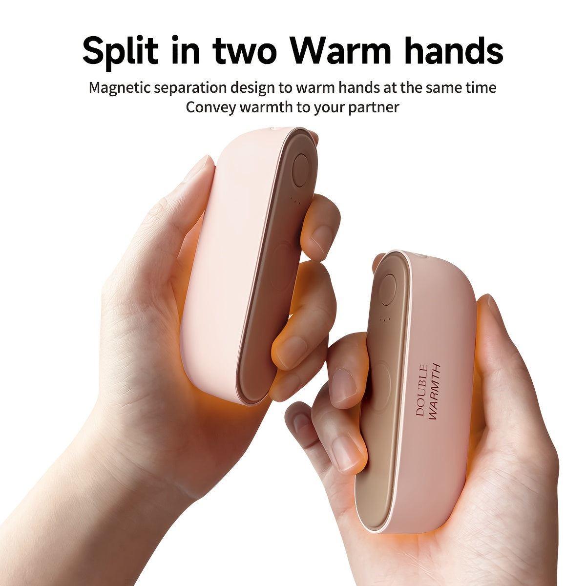 Rechargeable Hand Warmers with Magnetic USB-C Electric Heaters Compact Pocket Size