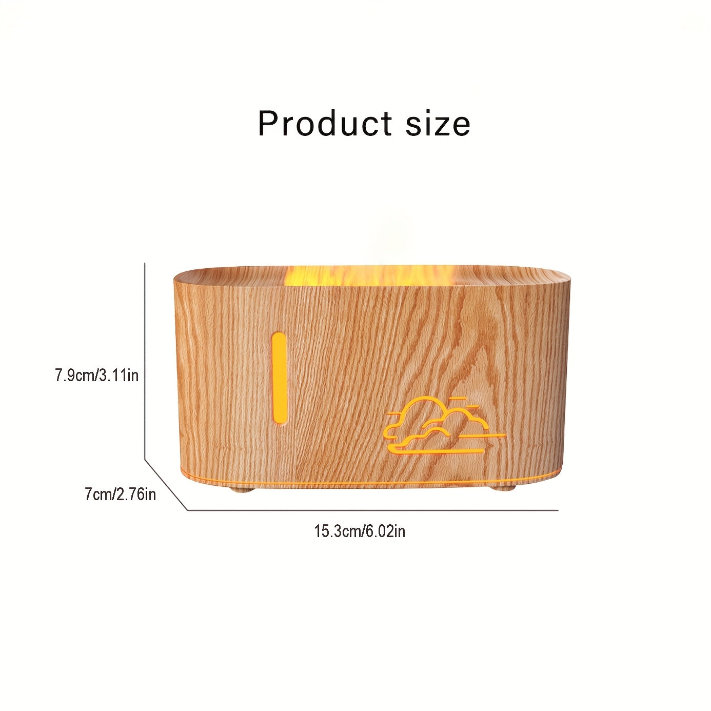 Portable USB Aromatherapy Humidifier with Colorful Atmosphere, 160ml