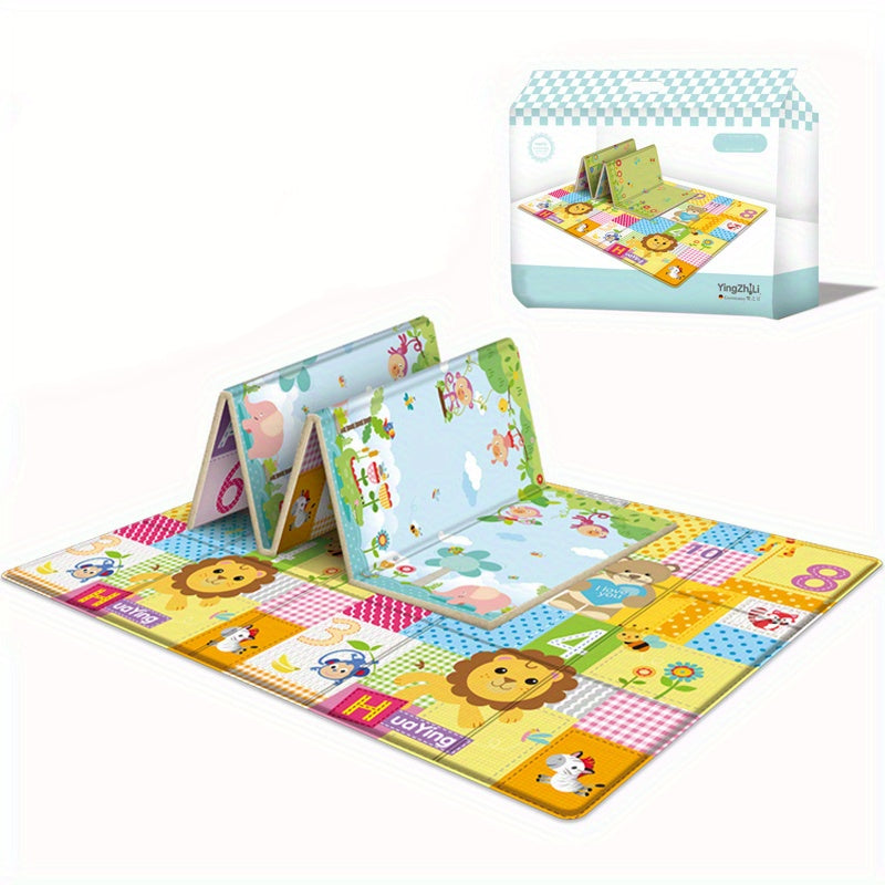 Waterproof Play Mat Foam Floor Pad with Educational Activities Non-Slip for Kids