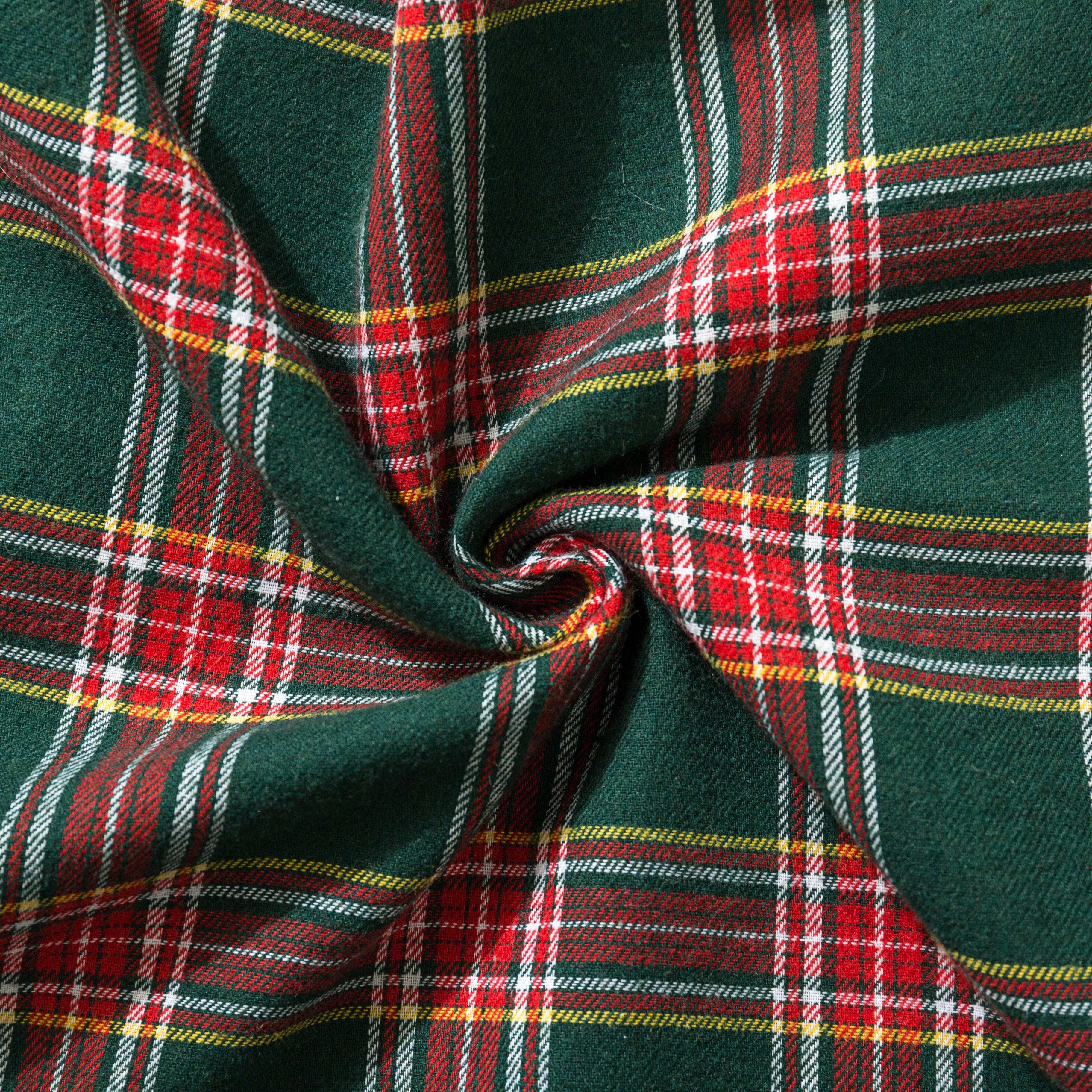 Square Tablecloth Red Green Plaid Christmas Dinner Party Decor Polyester