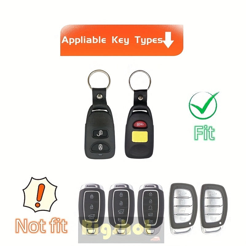 Universal TPU Key Fob Cover for 2-Button Remote Key Shells