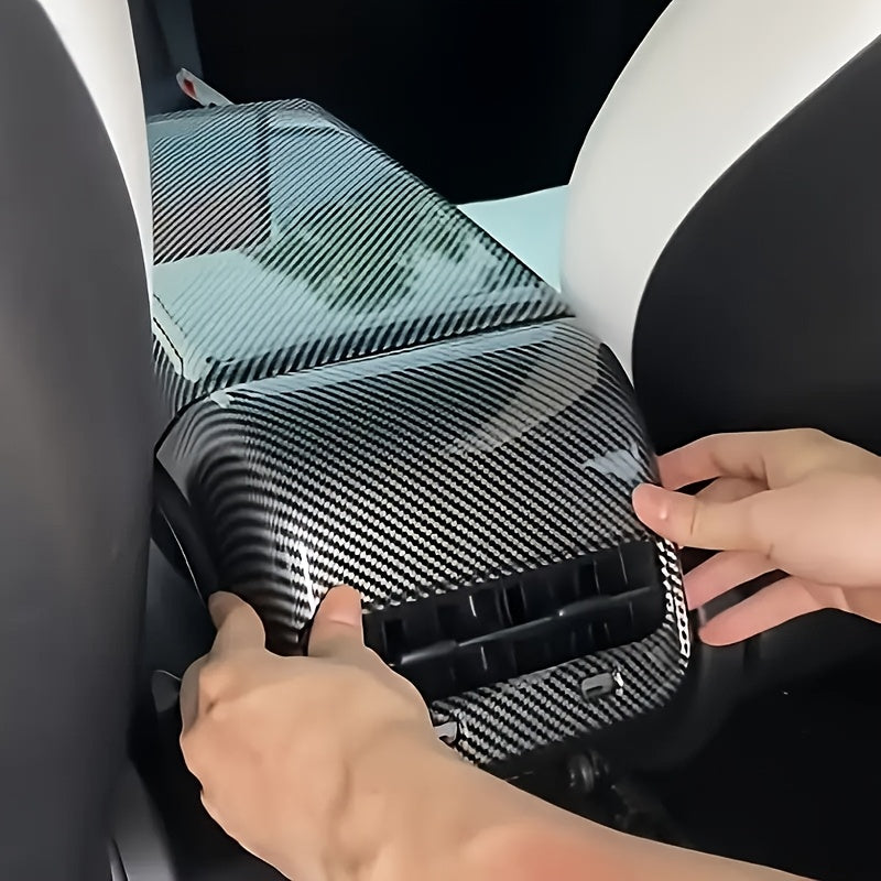 Car Interior Accessories Carbon Fiber Pattern Rear Air Vent Cover for SUV