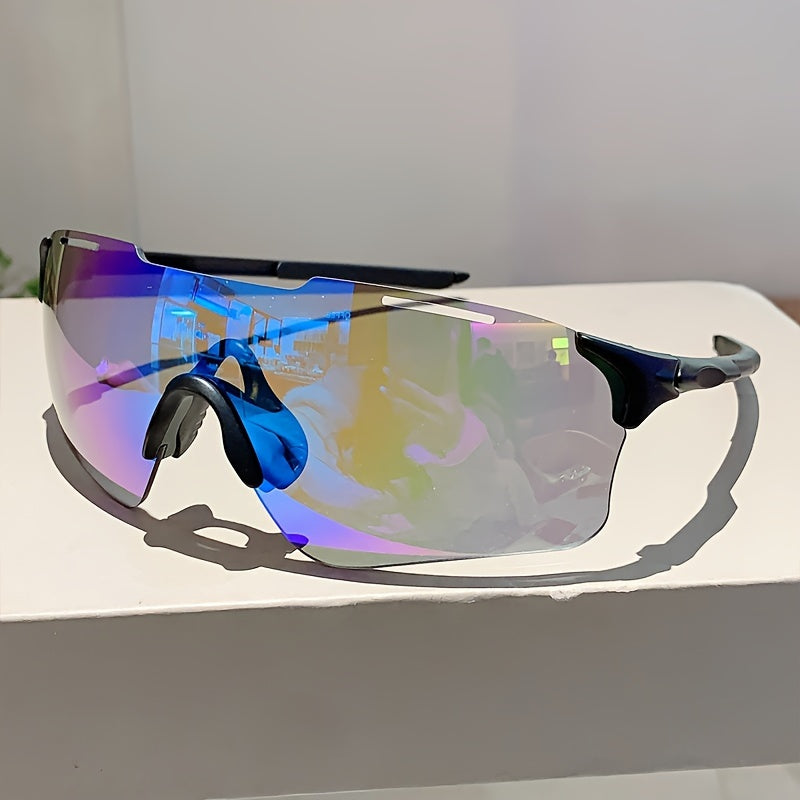 Women's Rimless Fashion Glasses with Integrated Lenses for Cycling and Outdoor Use