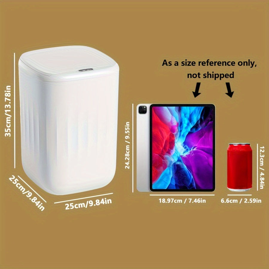 1 шт. Умная безконтактная мусорная корзина с сенсорной технологией, работающая от батареек, 3 режима, идеальна для различных помещений