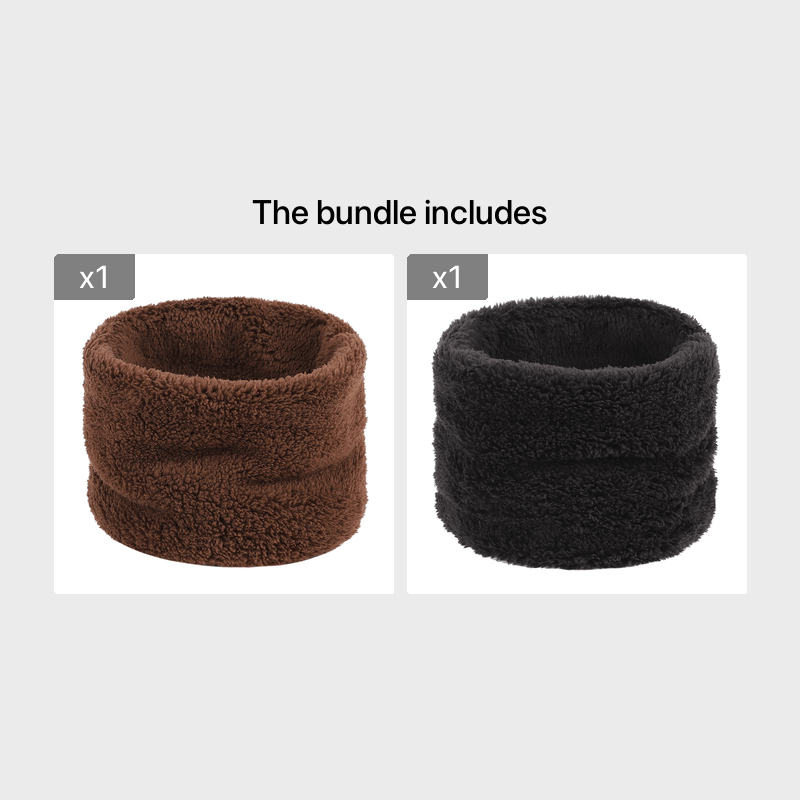 Cubierta de cuello alto cálida de invierno para hombres y mujeres, bucle único, unisex