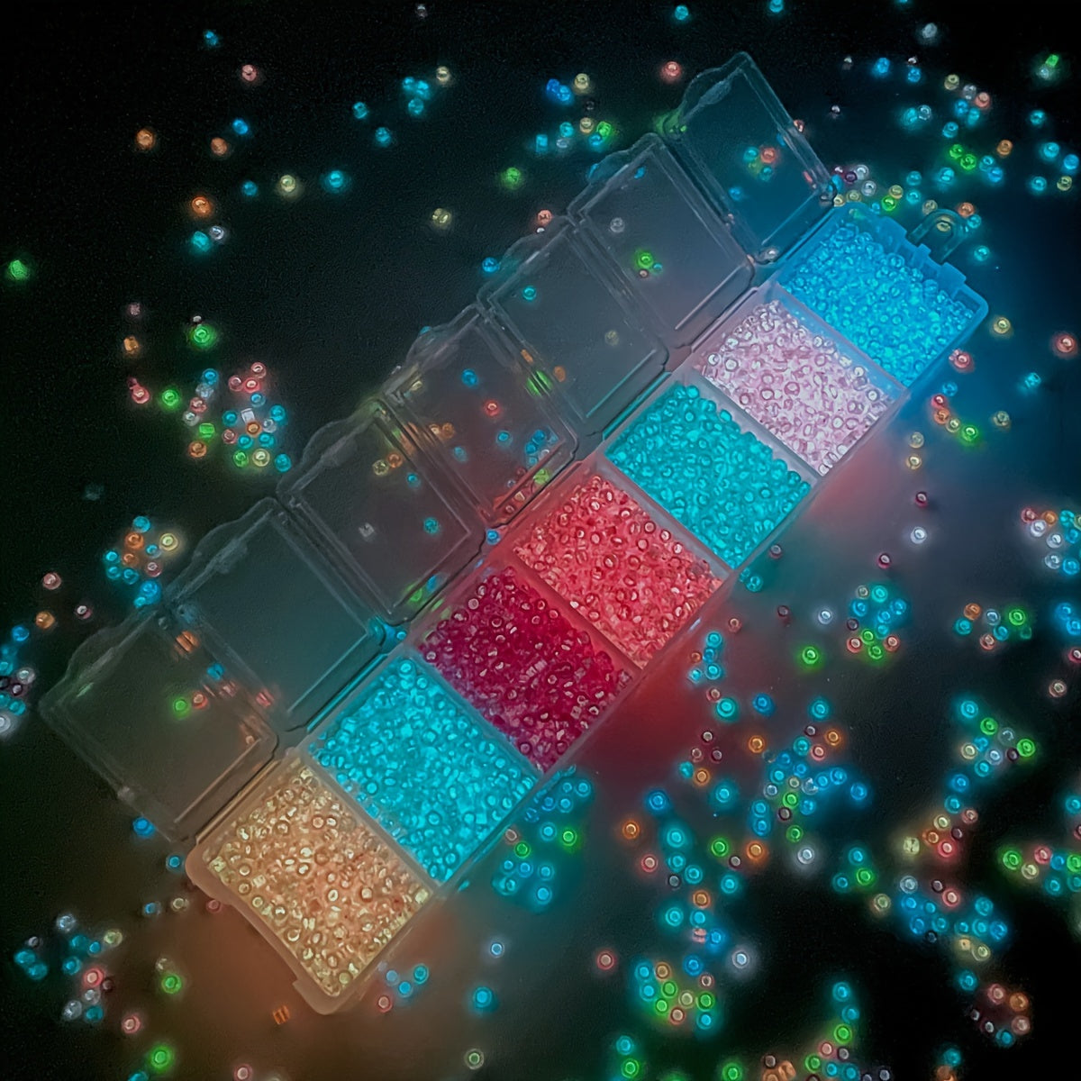 Glow-in-the-Dark Glass Beads for Jewelry Making, Crafting, DIY Accessories