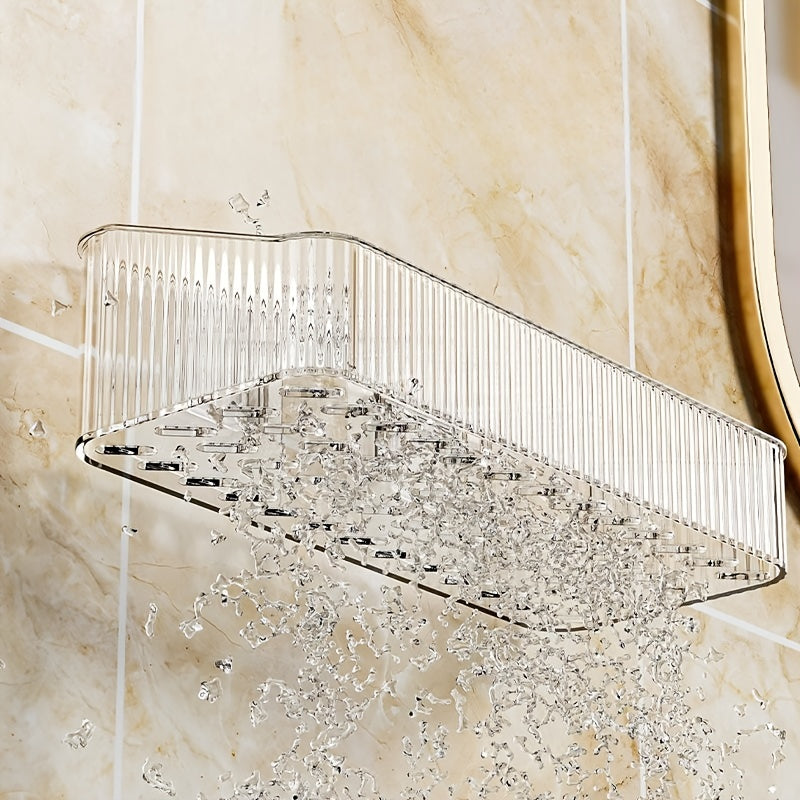 Wall Mounted Bathroom Storage Rack for Organizing Accessories