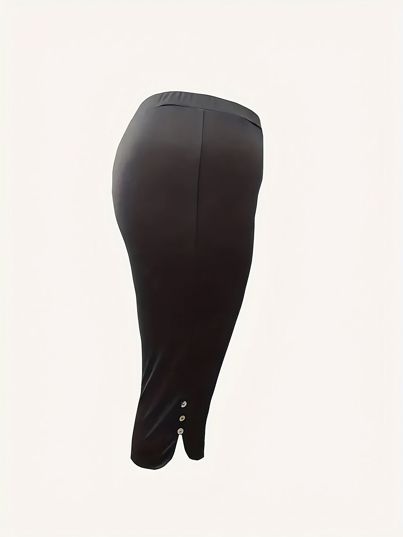 Women's Plus Size Capri Leggings High Stretch Polyester Skinny Ankle Pants