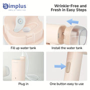 Portable qo‘l bilan osilgan temirni yuvish mashinasi 1200W ikki tomonlama foydalanish uchun uy temiri