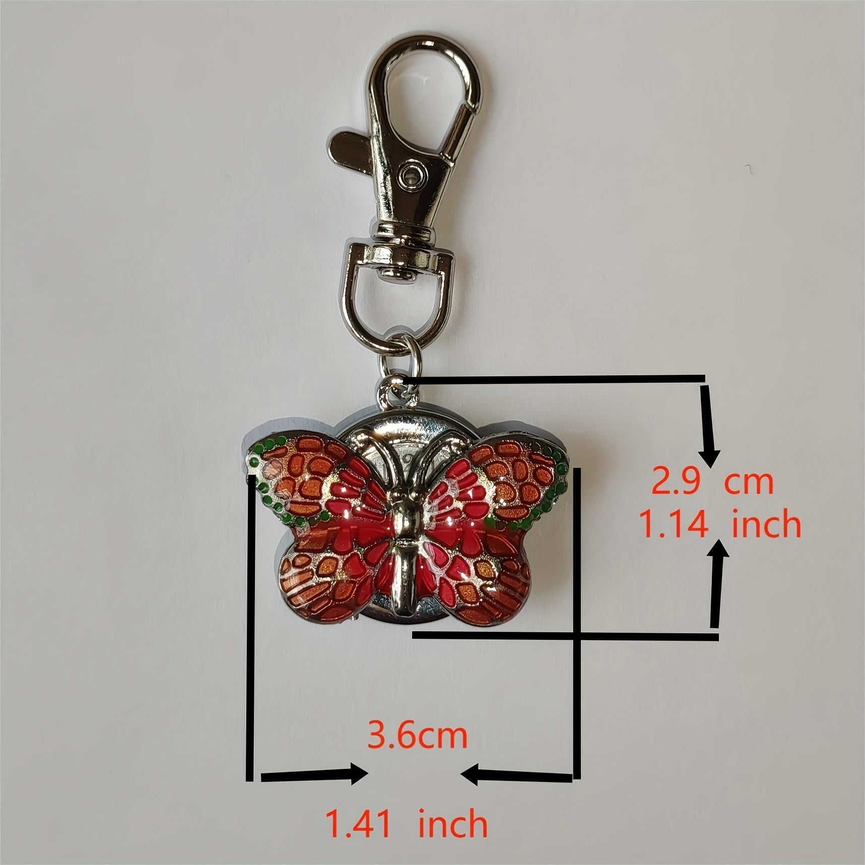 Reloj de enfermera con clip mariposa de cuarzo, broche de solapa, reloj de bolsillo para personal médico