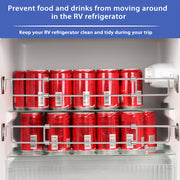 Adjustable Stainless Steel RV Refrigerator Shelves Durable Space-Saving
