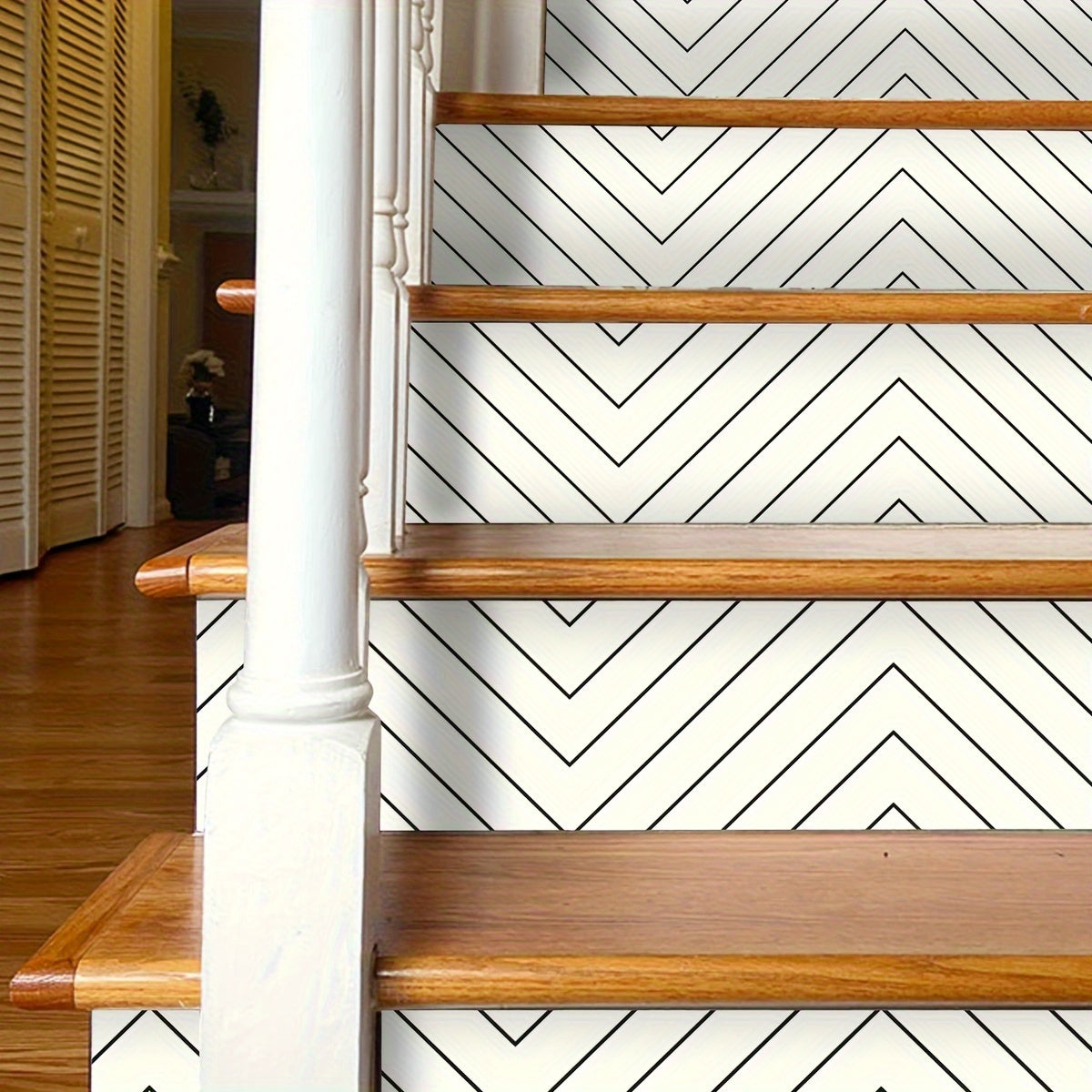 Geometric Minimalist Stair Decals Self-Adhesive PVC Home Decor