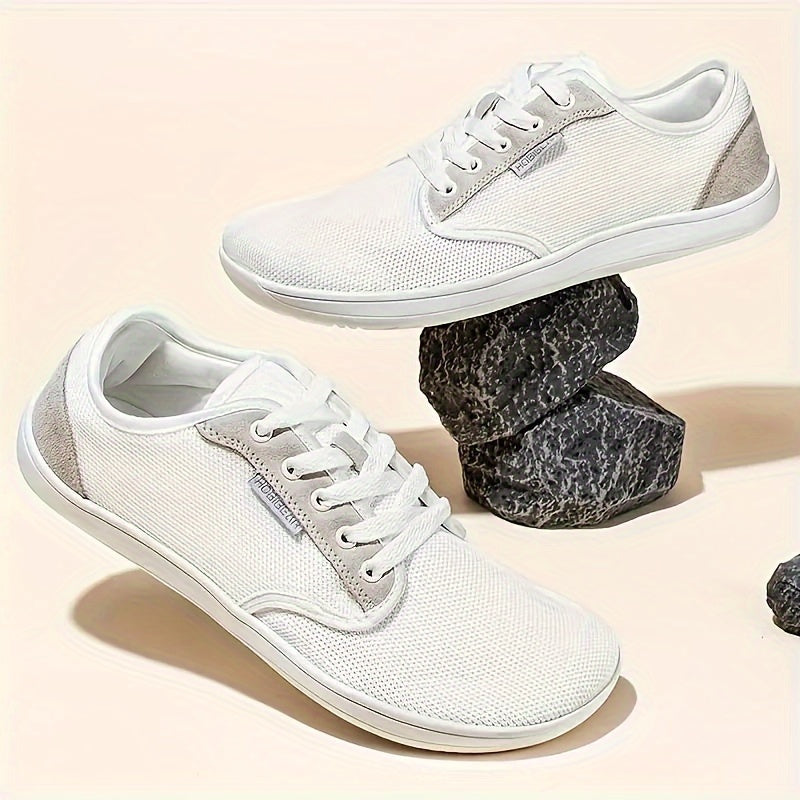 Casual Knit Fabric Sneakers for Men and Women Non-Slip Rubber Sole All-Season