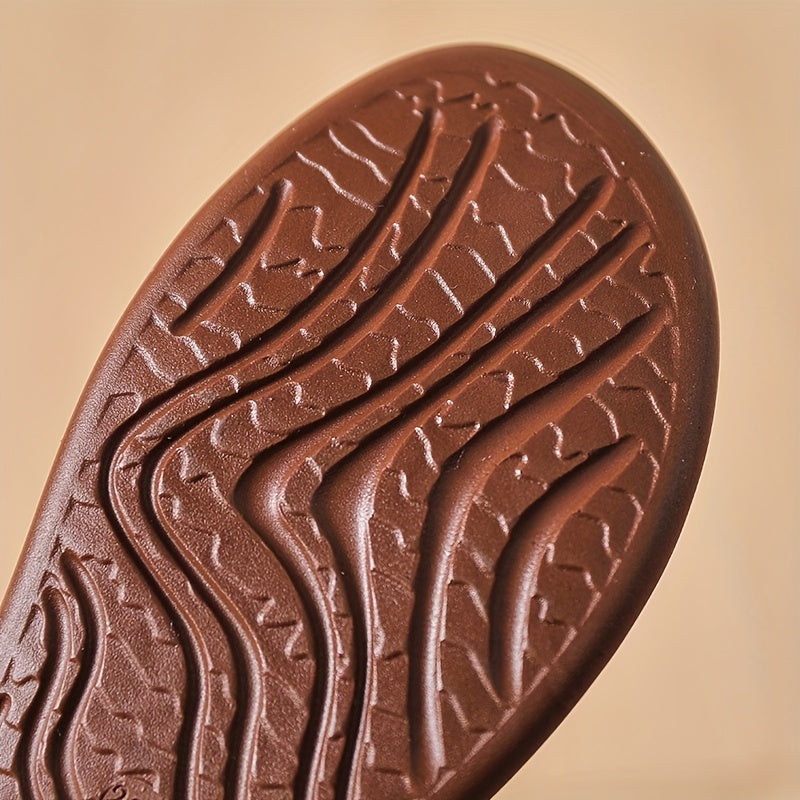 Women's PU Hollow-Out Flat Shoes Casual Slip-On Loafers Breathable Flats