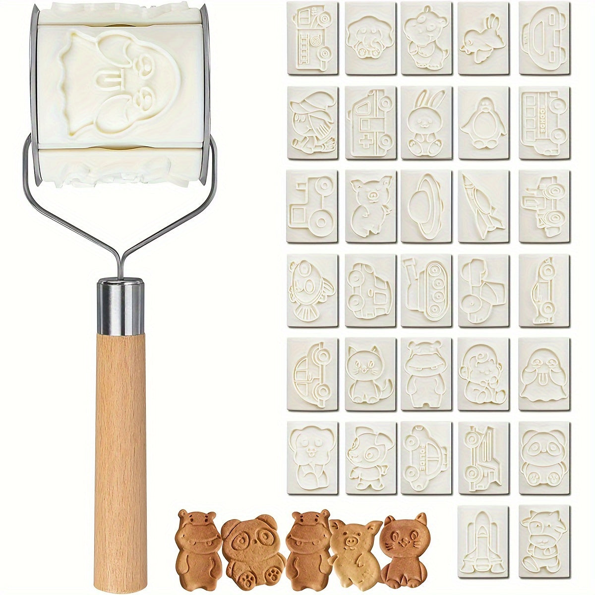 DIY Cartoon Cookie and Cake Stamp Set Baking Molds for Cookies and Sweets