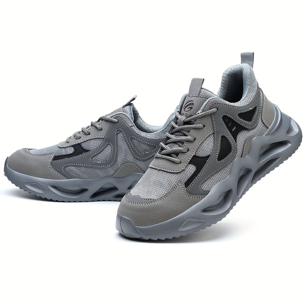 Men's Steel Toe Sneakers Non-Slip Work Shoes for Warehouse Construction Industrial