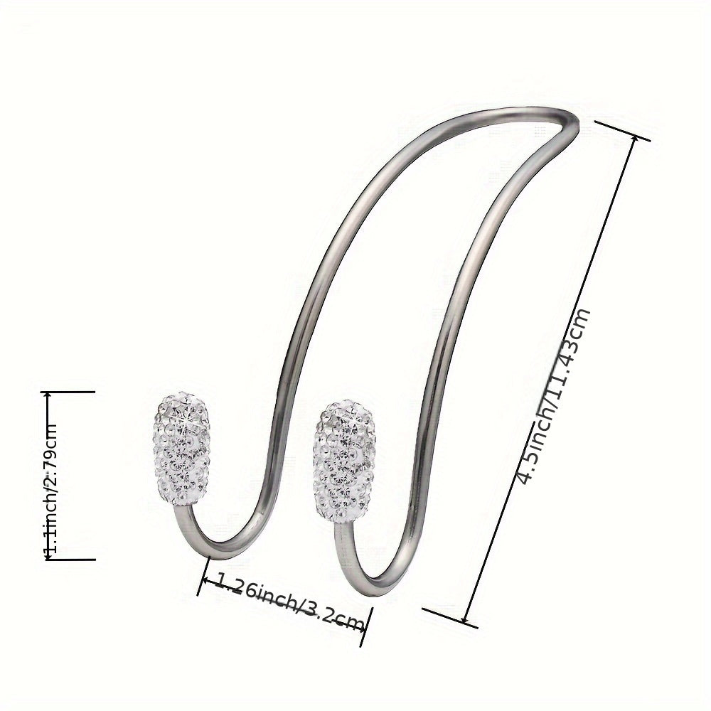 Universal Stainless Steel Crystal Hook for Car Seat Back Storage