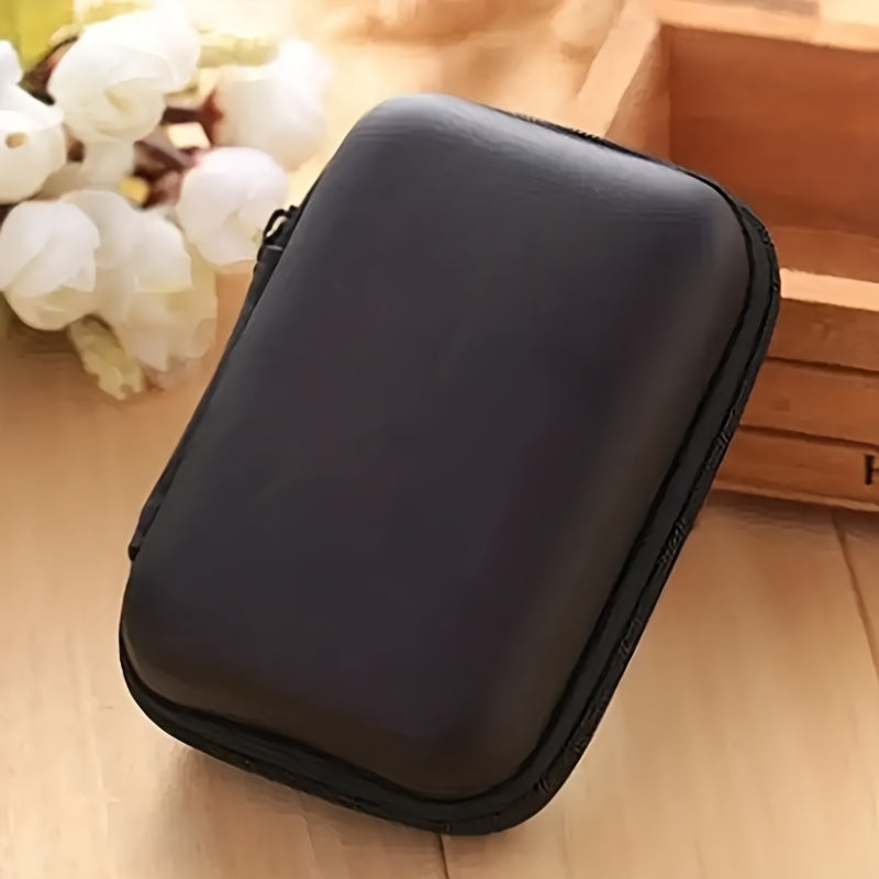 Mini Portable Storage Box for Earphones Coins Jewelry Accessories