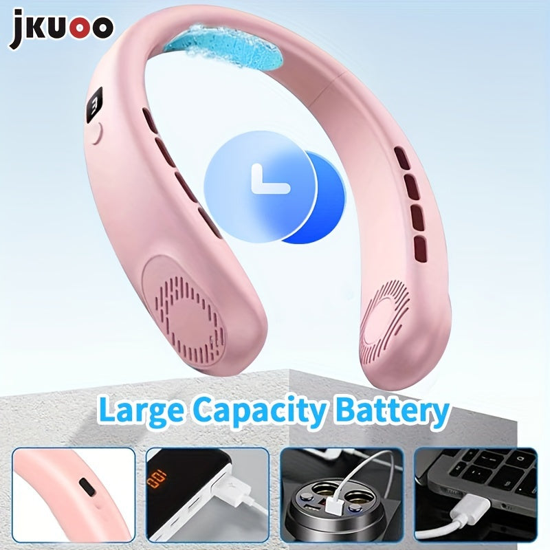 Qayta to'ldiriladigan litiy batareyali portativ bo'yin ventilyatori, darhol sovutish va jim operation.