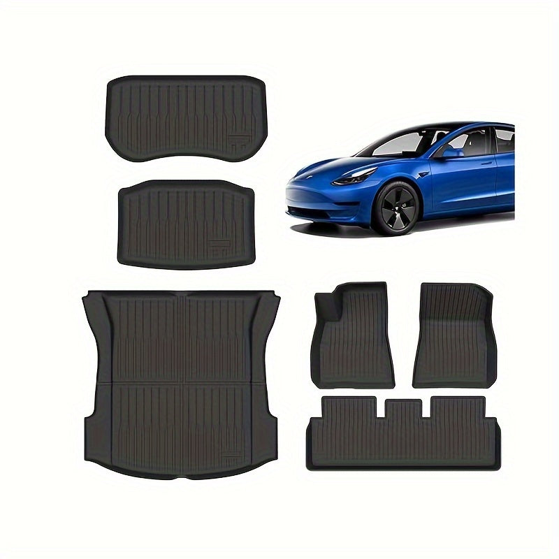 Universal TPE Floor Mats for Tesla Model 3 All Weather Durable Cover