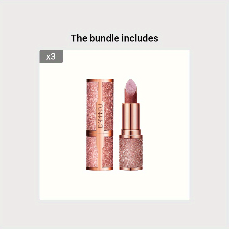 Mujer Bálsamo de labios rosa frambuesa de larga duración con brillo mate hidratante