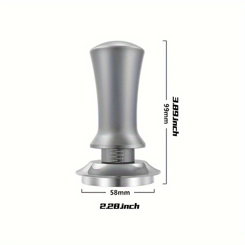 Трамбовка для эспрессо-машины из алюминиевого сплава и нержавеющей стали с регулируемым ремешком и шкалой