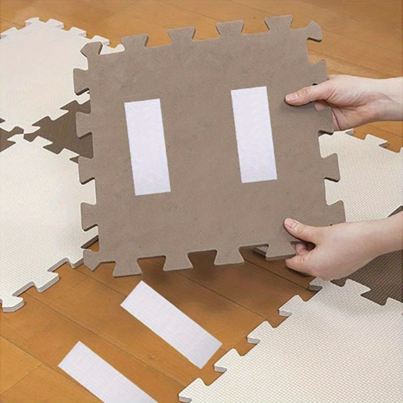 Set of 10 Pairs Rug Grippers Tape Non-Slip Washable Adhesive for Indoor Use