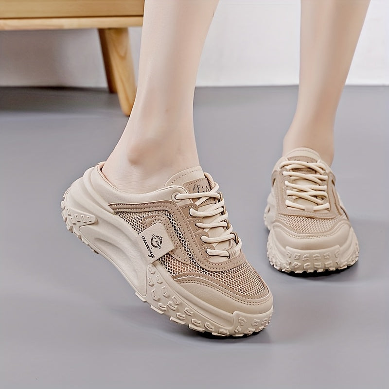 Women's Thick Sole Height-Increasing Outdoor Mesh Sandals Stylish Comfortable Casual Shoes