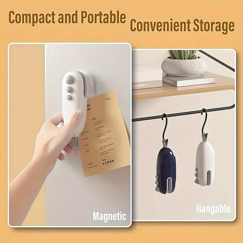 USB перезаряжаемый мини-печать продлевает свежесть продуктов и сохранение с помощью технологии сильной магнитной термопечати.