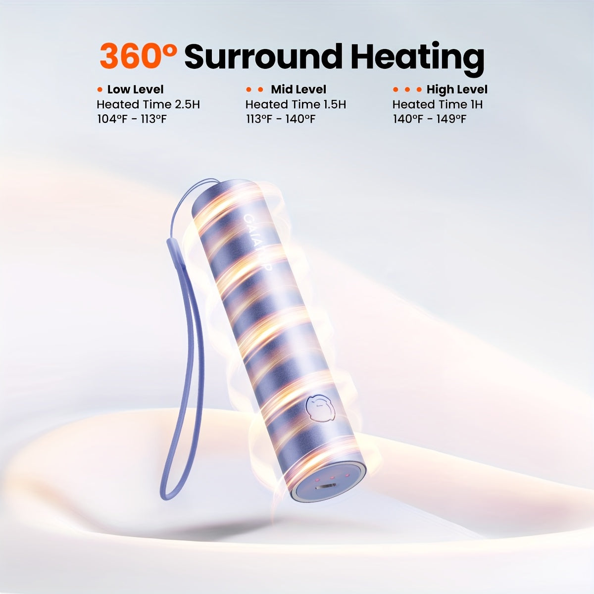 Rechargeable Hand Warmer Portable 3000mAh with 3 Heat Settings for Outdoor Use