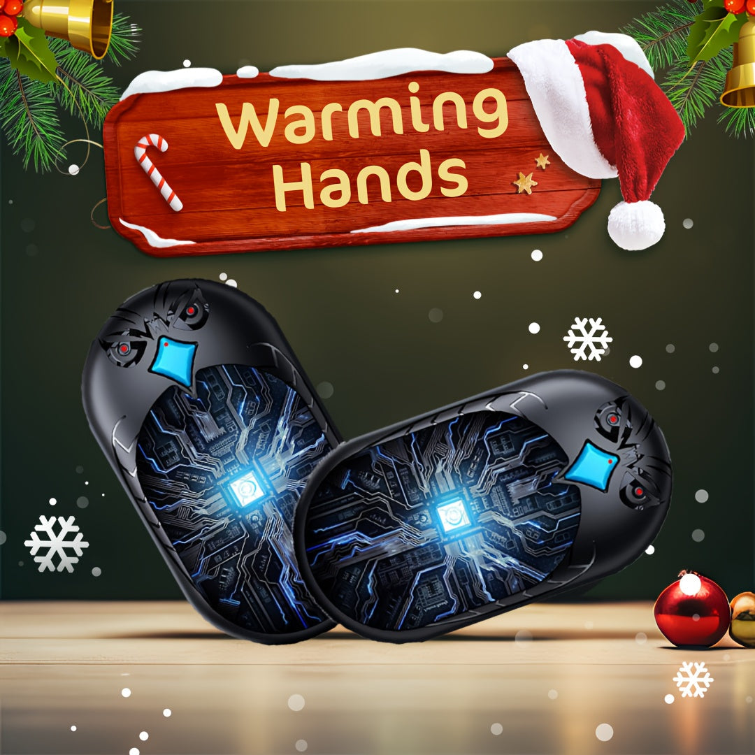 Rechargeable Hand Warmer 2-in-1 Dual-Sided Heating Portable Pocket Heater