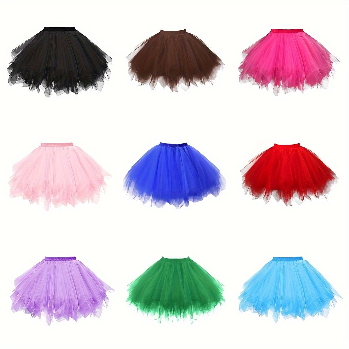 Girls Tulle Tutu Skirt for Weddings and Parties Elastic Waistband Pink 3T