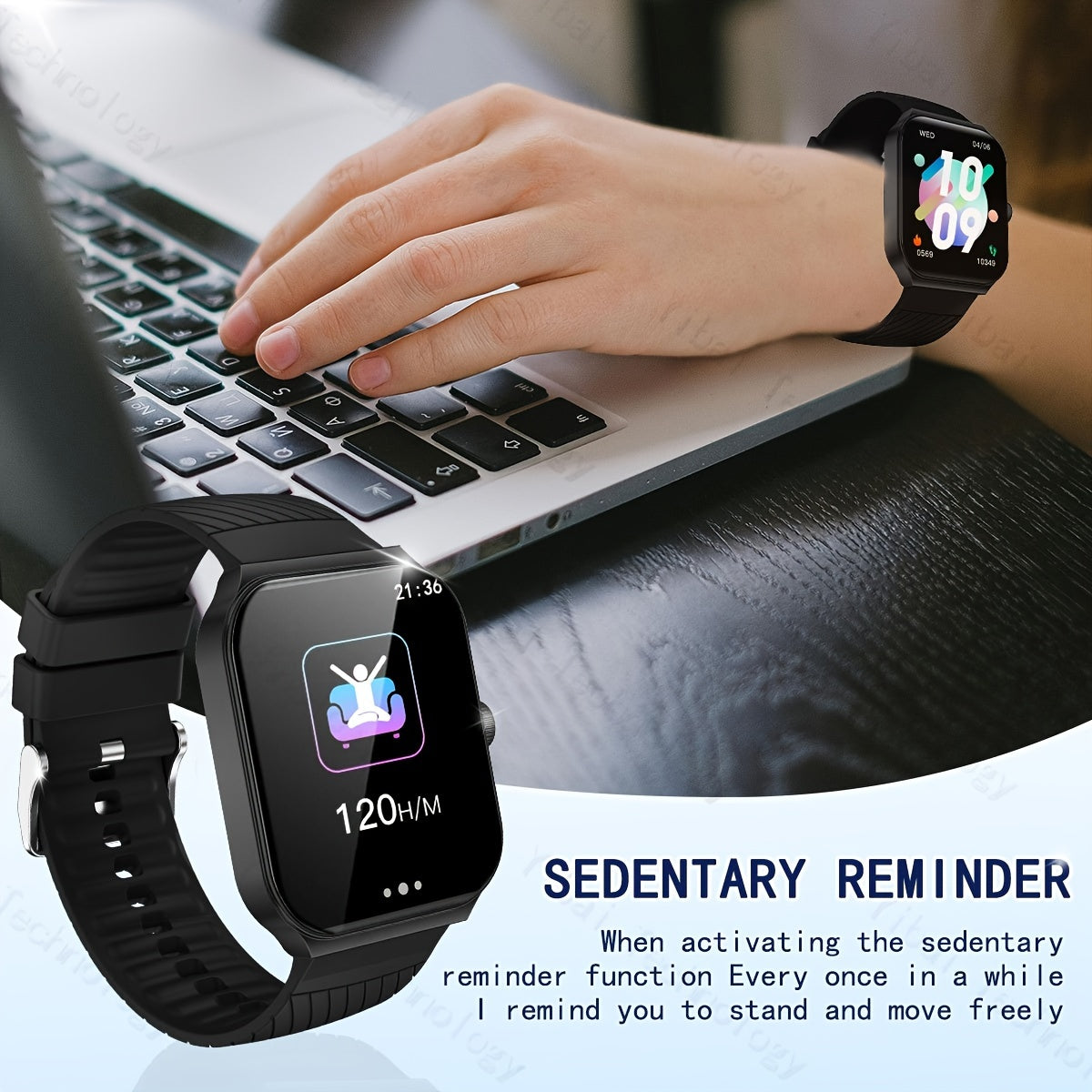 Unisex Multifunctional Smart Watch with Wireless Calls Messages Sports Modes Remote Camera Music Control